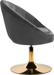 Activeshop 4Rico fotel obrotowy QS-BL12G aksamit szary 3