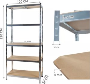 Malatec Regał magazynowy 220x100x45 Malatec 23766 10