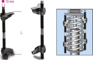 BETA Ściskacz śrubowy sprężyn 65-320 mm, 2 szt., 1556/1A Beta 1