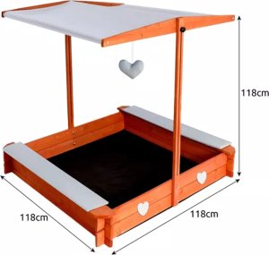 Iso Trade Piaskownica składana z daszkiem 24215 13