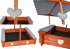 Iso Trade Piaskownica składana z daszkiem 24215 4