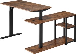 Biurko Ergo Office ER-450 Brązowe 120 cm x 60 cm 5