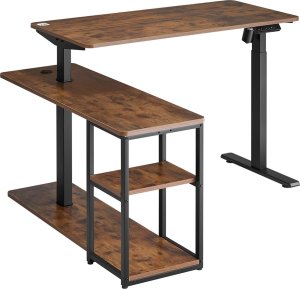 Biurko Ergo Office ER-450 Brązowe 120 cm x 60 cm 10