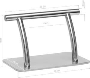 Activeshop Gabbiano podnóżek fryzjerski L005S srebrny 5