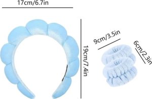 eCarla Zestaw opasek kosmetycznych na głowę i nadgarstki O536R 4