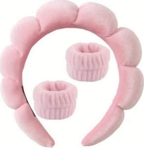 eCarla Zestaw opasek kosmetycznych na głowę i nadgarstki O536R 5