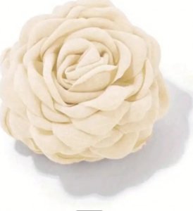eCarla Spinka do włosów duża klamra XL kwiat róża kremowa 9cm SP288K 3