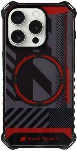 Audi Audi IML Sport MagSafe Case iPhone 15 Pro 6.1" czarny/black hardcase AU-IMLMIP15P-RSQ/D2-BK 13
