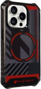 Audi Audi IML Sport MagSafe Case iPhone 15 Pro 6.1" czarny/black hardcase AU-IMLMIP15P-RSQ/D2-BK 15