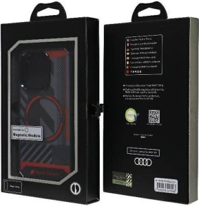 Audi Audi IML Sport MagSafe Case iPhone 15 Pro 6.1" czarny/black hardcase AU-IMLMIP15P-RSQ/D2-BK 19