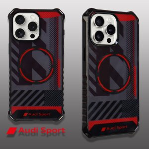 Audi Audi IML Sport MagSafe Case iPhone 15 Pro 6.1" czarny/black hardcase AU-IMLMIP15P-RSQ/D2-BK 9