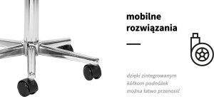 Activeshop Podnóżek mobilny Sillon Bell do pedicure czarny 9