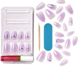Kiss KISS Sztuczne paznokcie na klej Gel Fantasy Jelly, One Day Jelly, Purple, Medium Almond 5