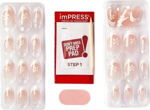 Kiss KISS Sztuczne paznokcie samoprzylepne Modern French, No Glue Needed, White Tips, Medium Almond 6