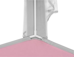 Kruzzel Namiot dla dzieci szaro - różowy Kruzzel 23476 2