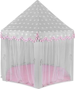 Kruzzel Namiot dla dzieci szaro - różowy Kruzzel 23476 7