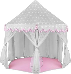 Kruzzel Namiot dla dzieci szaro - różowy Kruzzel 23476 8