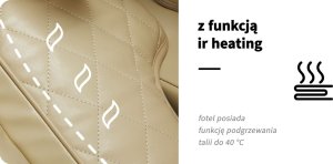 Activeshop Sakura fotel masujący Comfort Plus 806 beżowy 24