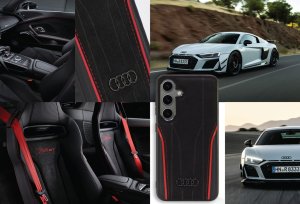 Audi Audi Genuine Leather MagSafe S24 S921 czarno-czerwony/black-red hardcase AU-TPUPCS24-R8/D3-RD 11