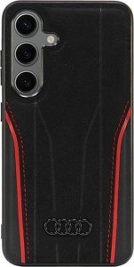 Audi Audi Genuine Leather MagSafe S24 S921 czarno-czerwony/black-red hardcase AU-TPUPCS24-R8/D3-RD 14