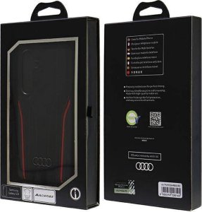 Audi Audi Genuine Leather MagSafe S24 S921 czarno-czerwony/black-red hardcase AU-TPUPCS24-R8/D3-RD 20
