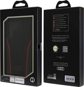 Audi Audi Genuine Leather MagSafe S24 Ultra S928 czarno-czerwony/black-red hardcase AU-TPUPCS24U-R8/D3-RD 20