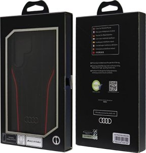 Audi Audi Genuine Leather MagSafe S24 Ultra S928 czarno-czerwony/black-red hardcase AU-TPUPCS24U-R8/D3-RD 7