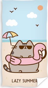 Carbotex Ręcznik bawełniany 70x140 Pusheen lato 1