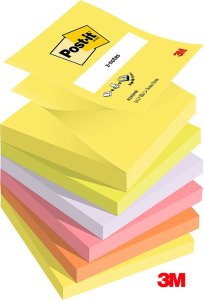 Post-it Karteczki Post-it Z-Notes 76x76mm (R330NR) mix kolorów (6x100) 1