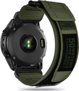 Tech-Protect Pasek do GARMIN FENIX 5 / 6 / 6 PRO / 7 Tech-Protect Scout Pro Military Green ciemnozielone 1