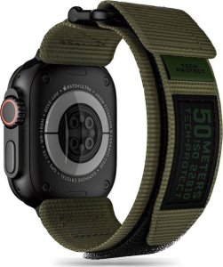 Tech-Protect Pasek do APPLE WATCH 4 / 5 / 6 / 7 / 8 / 9 / SE / ULTRA 1 / 2 (42 / 44 / 45 / 49 MM) Tech-Protect Scout Pro Military Green ciemnozielone 1