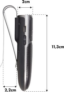 Zestaw głośnomówiący Audiocore Zestaw głośnomówiący bluetooth 5.0 Audiocore, A2DP, głośnik 2W, wspiera Google i Siri, AC480 7