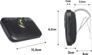 Zestaw głośnomówiący Audiocore Zestaw głośnomówiący bluetooth 5.0 Audiocore, A2DP, głośnik 2W, wspiera Google i Siri, AC475 9