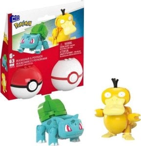 Mattel Mega Pokemon Pokeball Bulbasaur i Psyduck HXP14 1