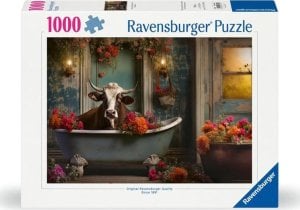 Ravensburger Puzzle 1000 Krowa w kąpieli 1