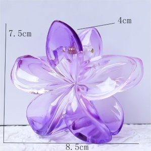 eCarla Spinka do włosów klamra XL kwiat OMBRE 7,5x8cm SP320 5