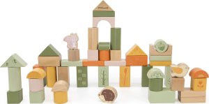 Viga Toys VIGA PolarB Drewniane Klocki Bloki Montessori Zwierzęta 50 el. 3