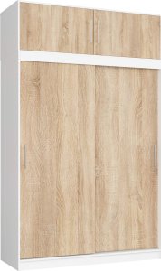 Fabryka Mebli Akord NADSTAWKA DO SZAFY S150 BIAŁA / DĄB SONOMA 4