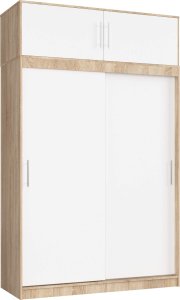 Fabryka Mebli Akord NADSTAWKA DO SZAFY S150 DĄB SONOMA / BIAŁA 4