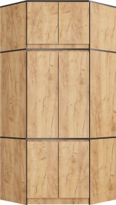 Fabryka Mebli Akord NADSTAWKA DO SZAFY S100 DĄB CRAFT 4