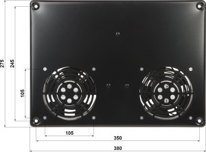 Delta PANEL WENTYLATORÓW EPRADO-A19-2W DO SZAFY RACK 1