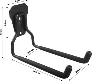 Maclean Uchwyt ścienny do garażu  Maclean, na opony, narzędzia ogrodnicze, drabinę, węże. rowery, stalowy, max. obciążenie 35kg, MC-440 6