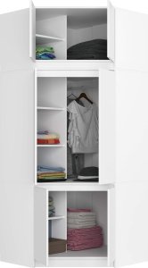 Fabryka Mebli Akord NADSTAWKA DO SZAFY S100 BIAŁA 5