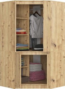 Fabryka Mebli Akord SZAFA NAROŻNA S100 4D CLP DĄB ARTISAN 2