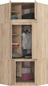 Fabryka Mebli Akord NADSTAWKA DO SZAFY S100 DĄB SONOMA 5