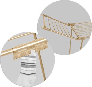 Suszarka na pranie Massido Suszarka na pranie stojąca rozkładana Debora złota19 mb 2