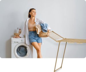 Suszarka na pranie Massido Suszarka na pranie stojąca rozkładana Debora złota19 mb 7