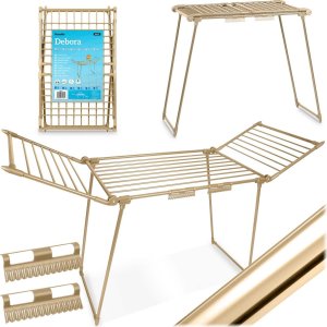 Suszarka na pranie Massido Suszarka na pranie stojąca rozkładana Debora złota19 mb 10