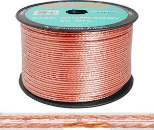 Kabel Lexton Kabel głośnikowy LEXTON 2x0.75 Cu-OFC (1LM) 1