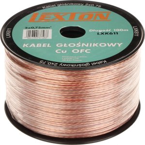 Kabel Lexton Kabel głośnikowy LEXTON 2x0.75 Cu-OFC (1LM) 3